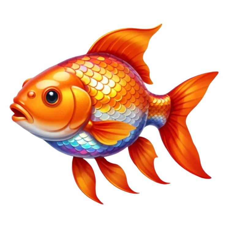 renkli japon balığı sticker