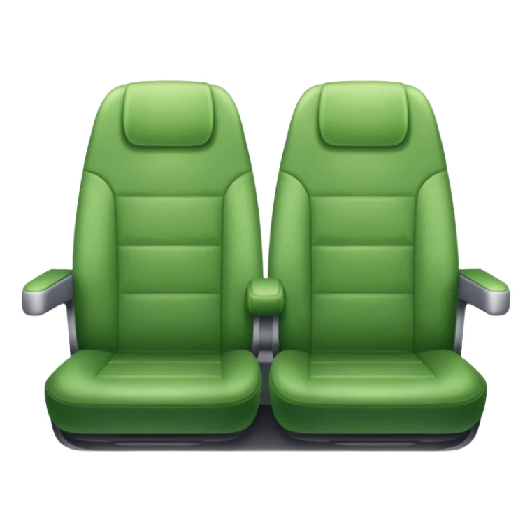 green plane seat sticker