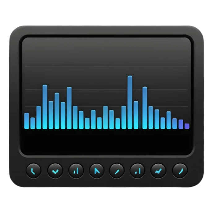 full black audio spectrum, the spectrum is black sticker