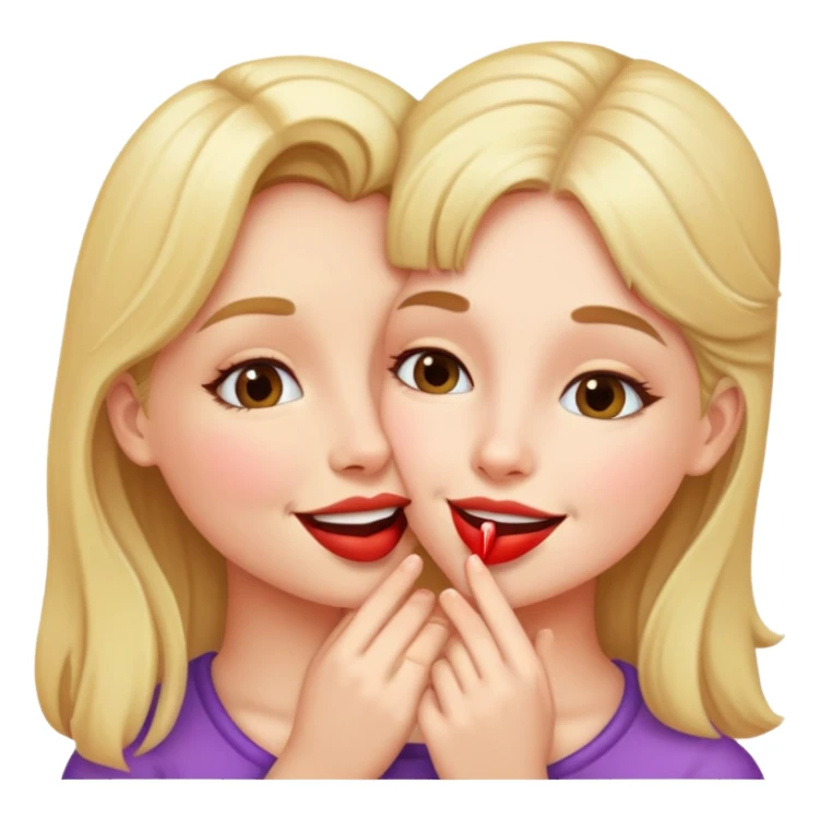 Girl kissing  sticker
