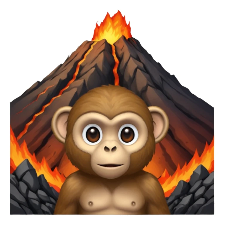 Un animal de volcan sticker