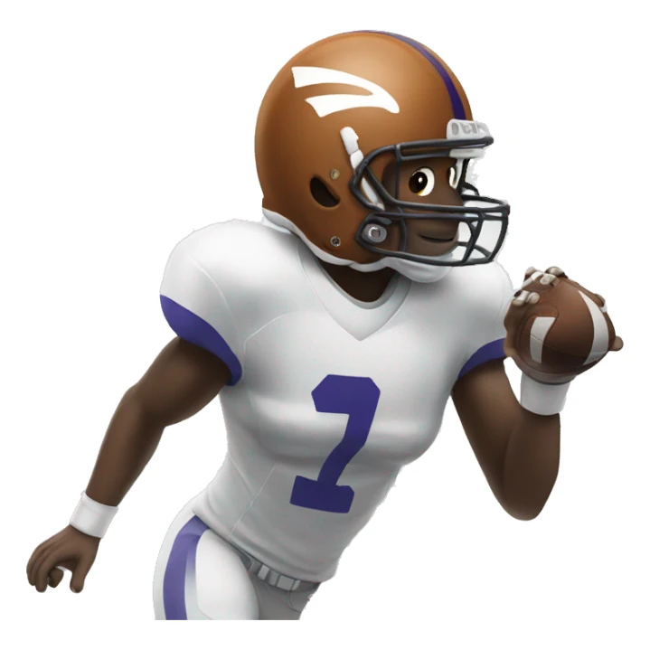 Football flying sticker