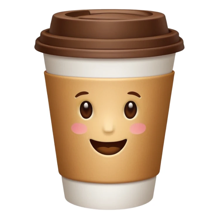 Coffee cup – paper cup with lid sticker