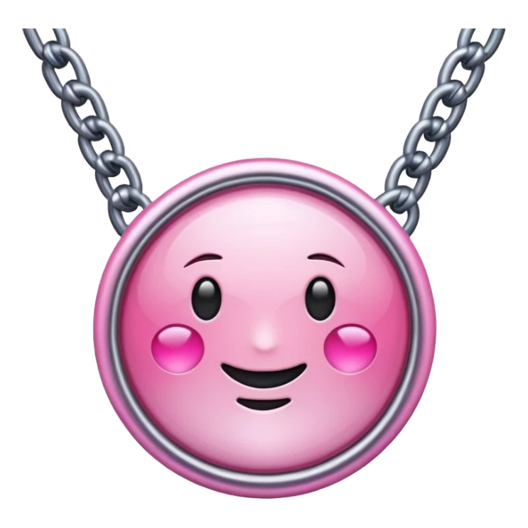 pink chain icon sticker