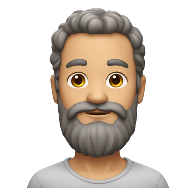 petit homme chauve barbu sticker