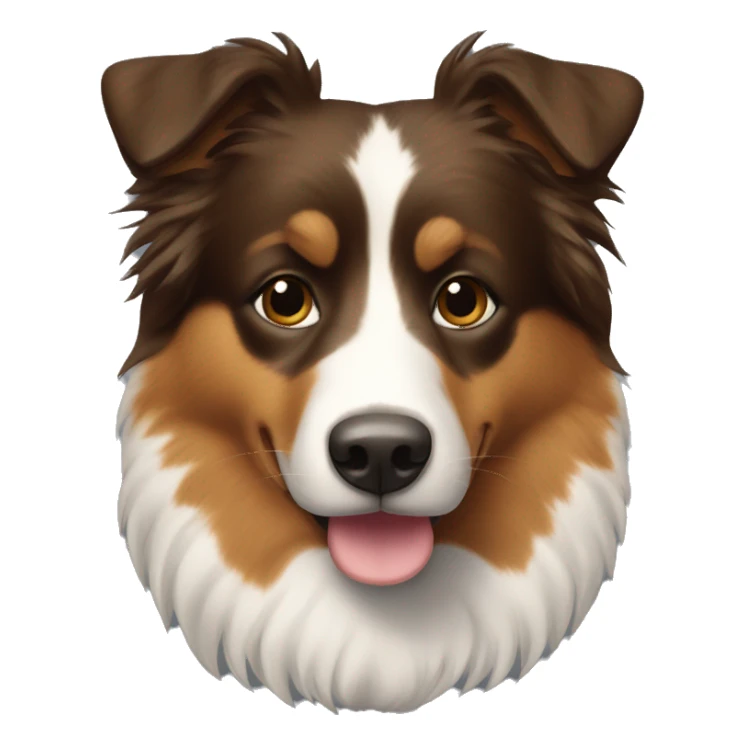 Berger australien brun et noir sticker