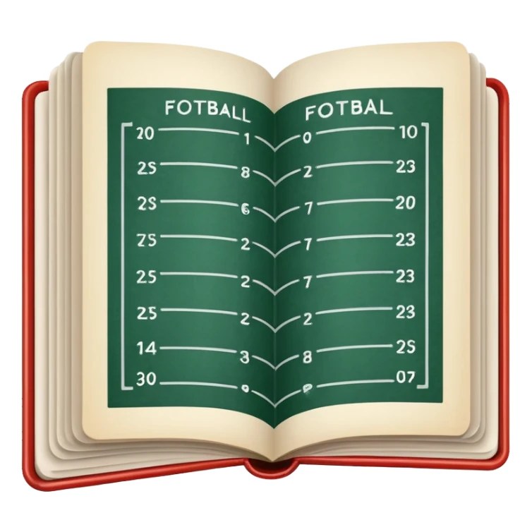 amercian football playbook  sticker