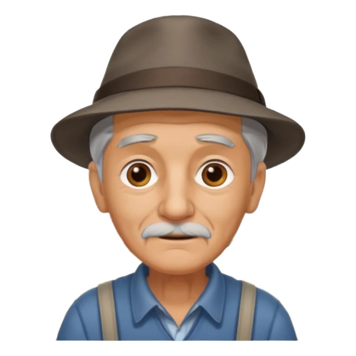 abuelo de pueblo rural sticker