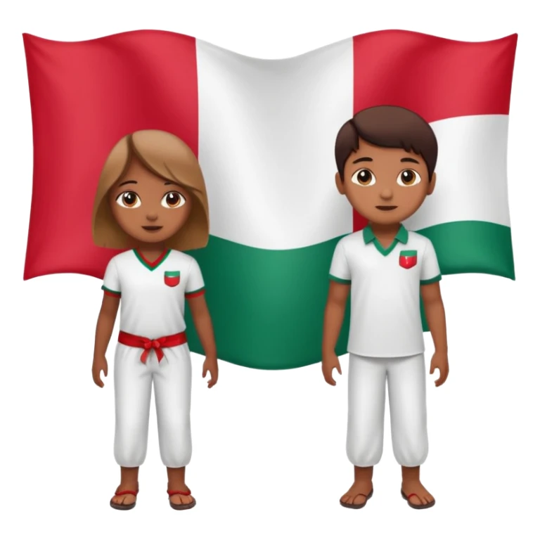 ১৬ডিসেম্বর উপলক্ষে শুভেচ্ছা । A banner is standing with a boy on one side and a girl on the other. sticker