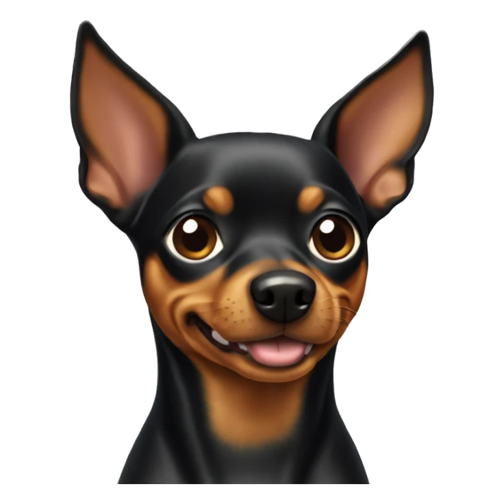 Miniature pinscher dog sticker