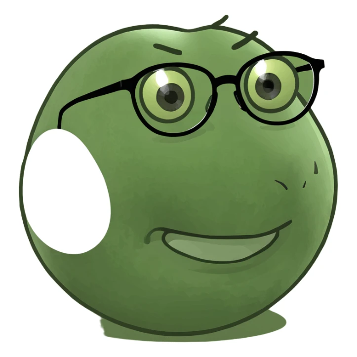 Un huevo con unos lentes  sticker