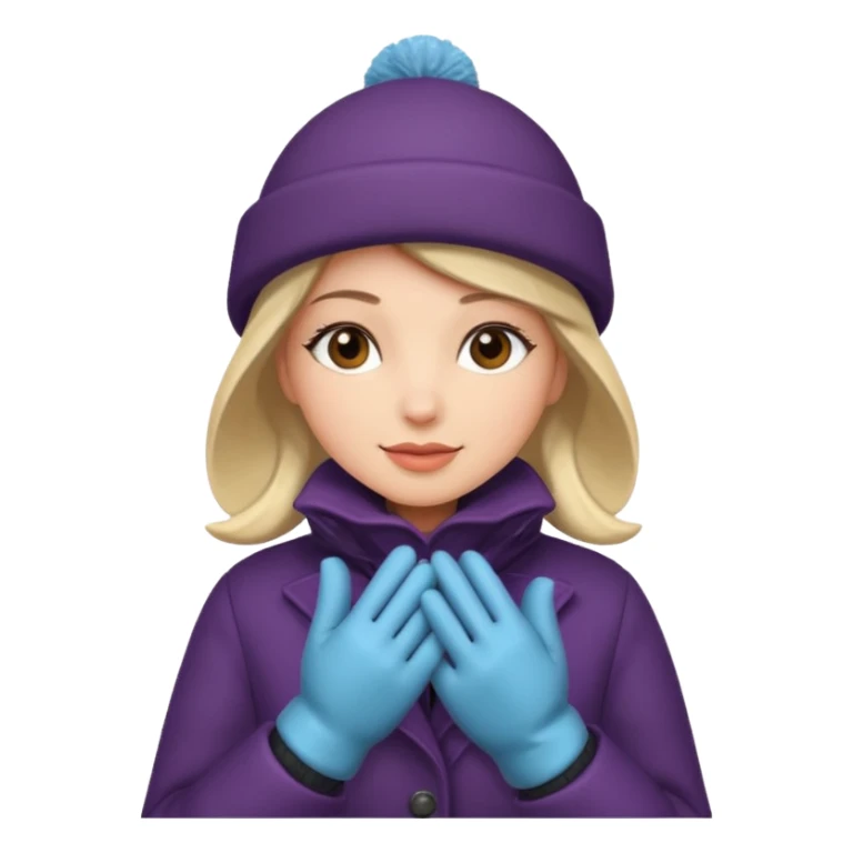 woman winter sticker