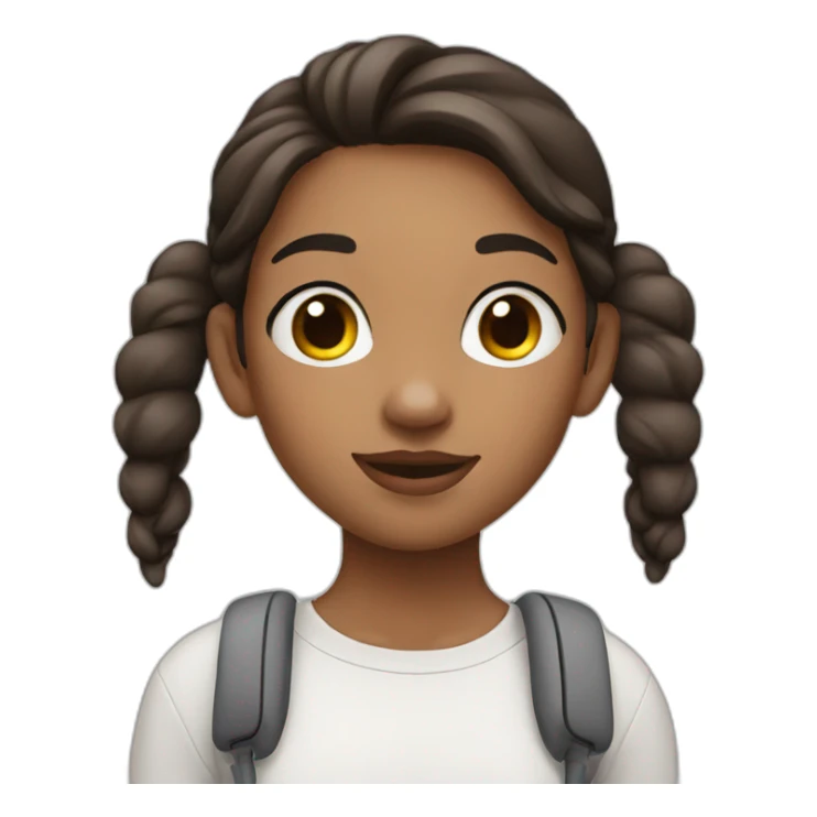Girl with airpods sticker