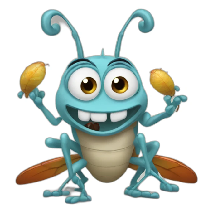 Oggy and the cockroaches sticker