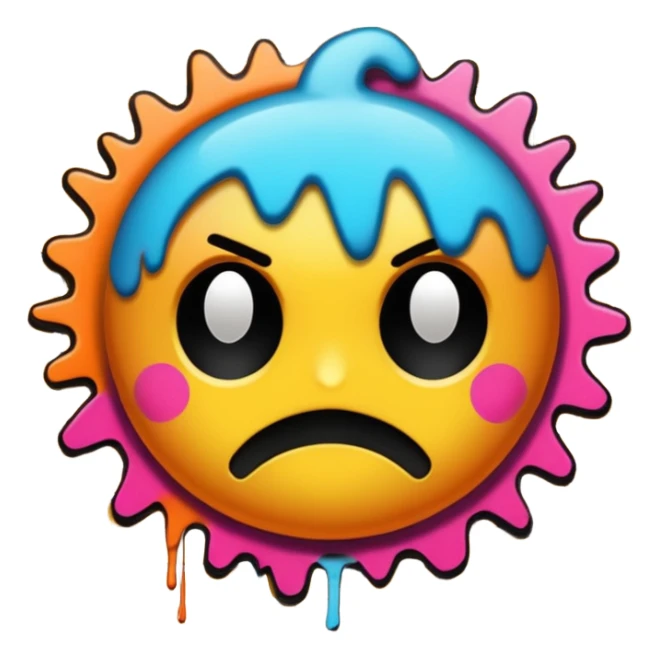 graffiti that is gritty hip hop driven that says sick sticker