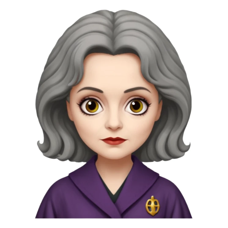 Psychiatrist dr julia hoffman from dark shadows, helena bonham carter, in psychiatrist robe sticker