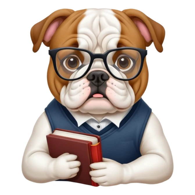 bulldog ingles bookseller sticker