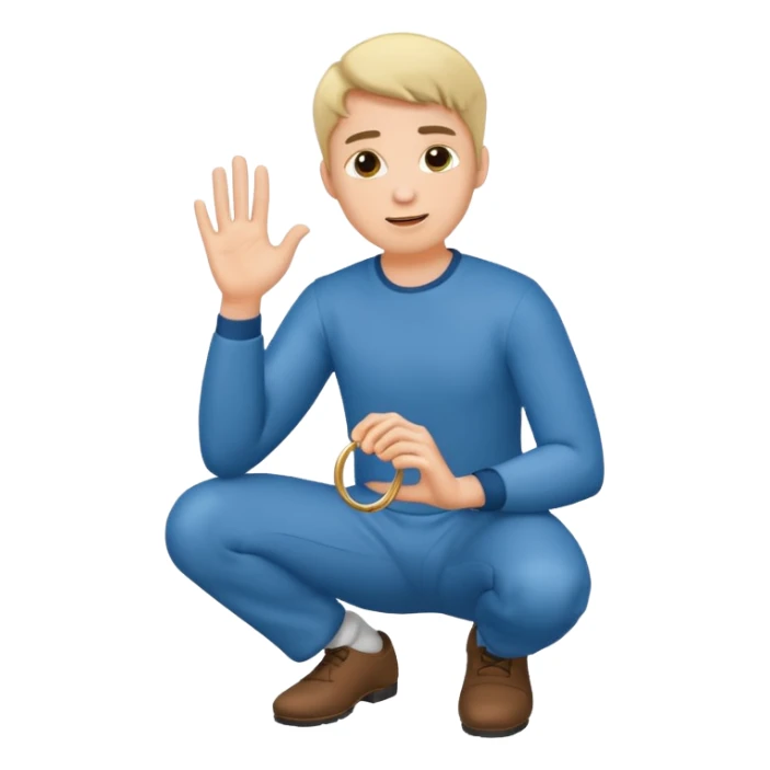 man kneeling and asking for marriage sticker