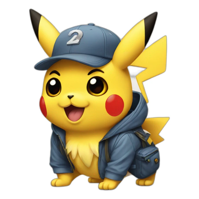 Cool pikachu sticker