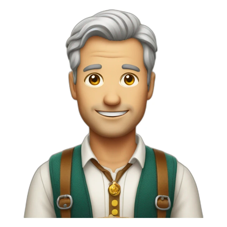 Man in Oktoberfest outfit sticker
