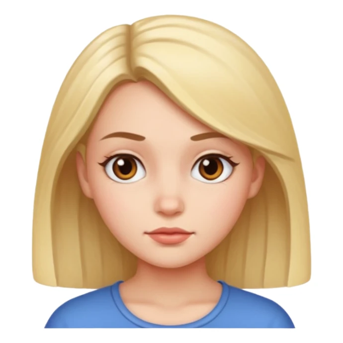 A Girl with a Side eye  sticker