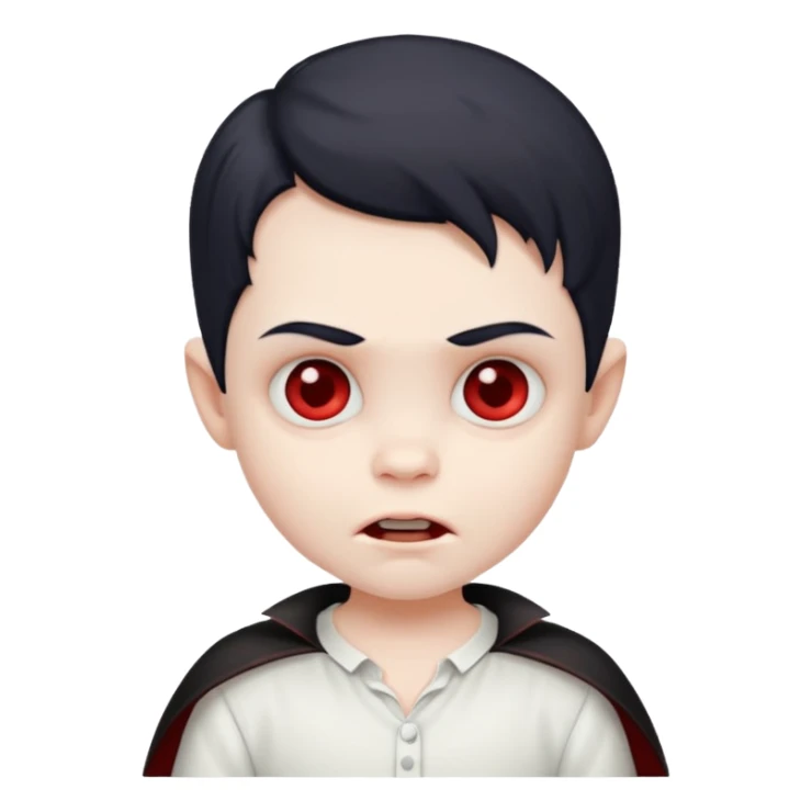 baby vampire with shirt sticker