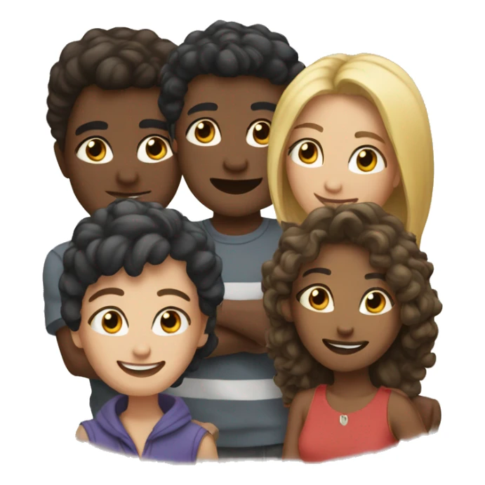 A group of friends sticker