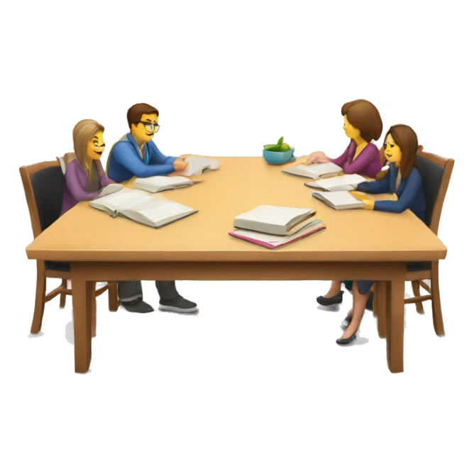 teachers' seminar at the table with books sticker