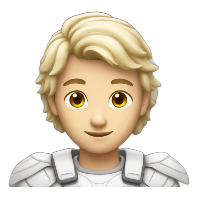 male white guardian angel sticker