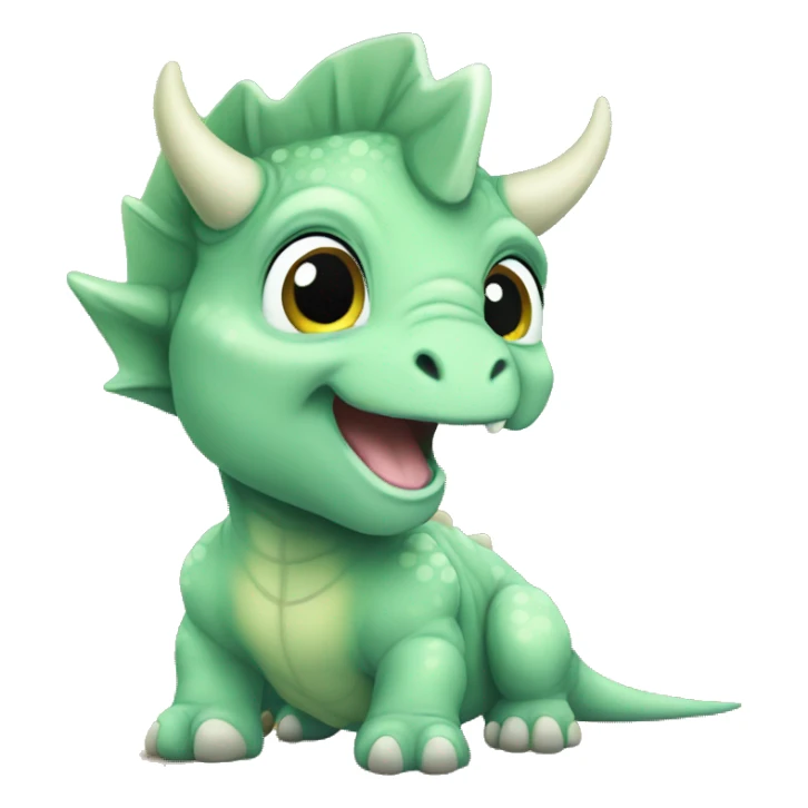  triceratops baby accurate sticker