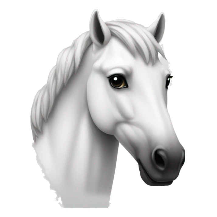 White Horse With black dots sticker