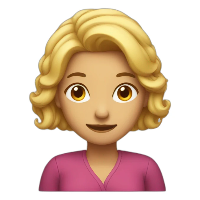 a woman shaking her head  sticker