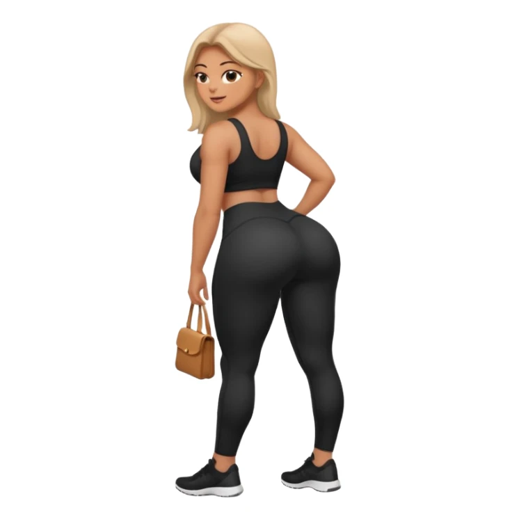 Huge booty Leggings sticker