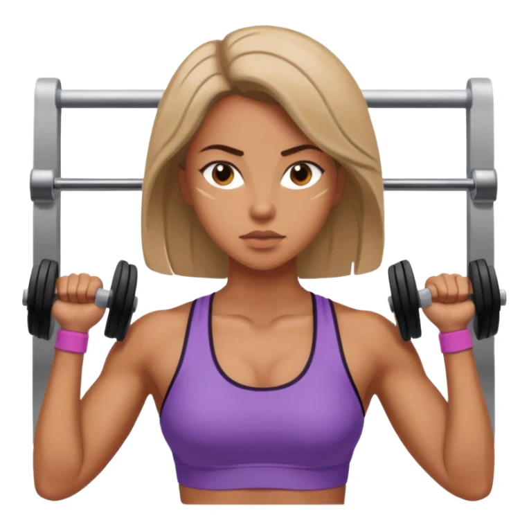 woman gym sticker