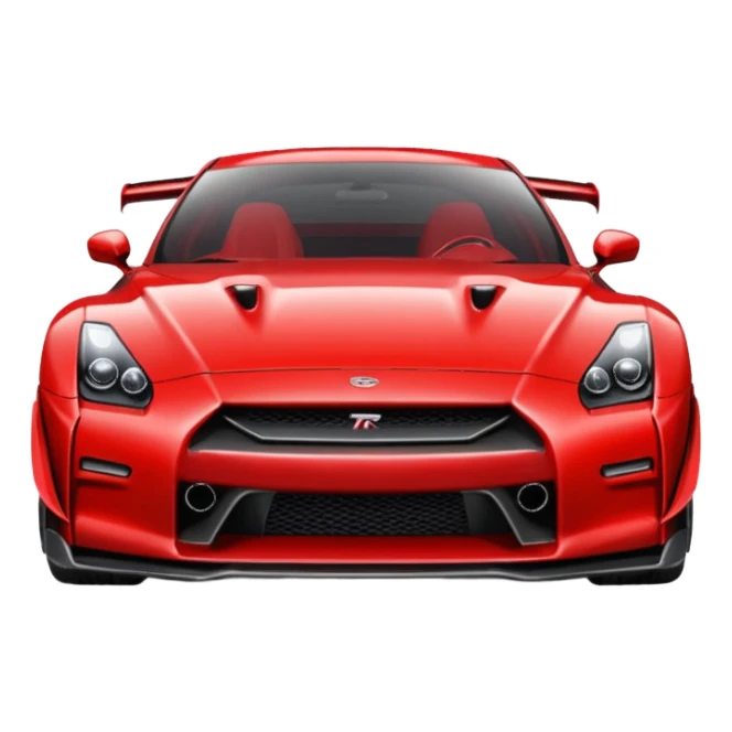 GTR turbinado vermelha sticker