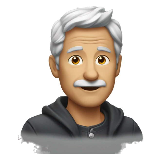Homme chauve 60 ans  sticker