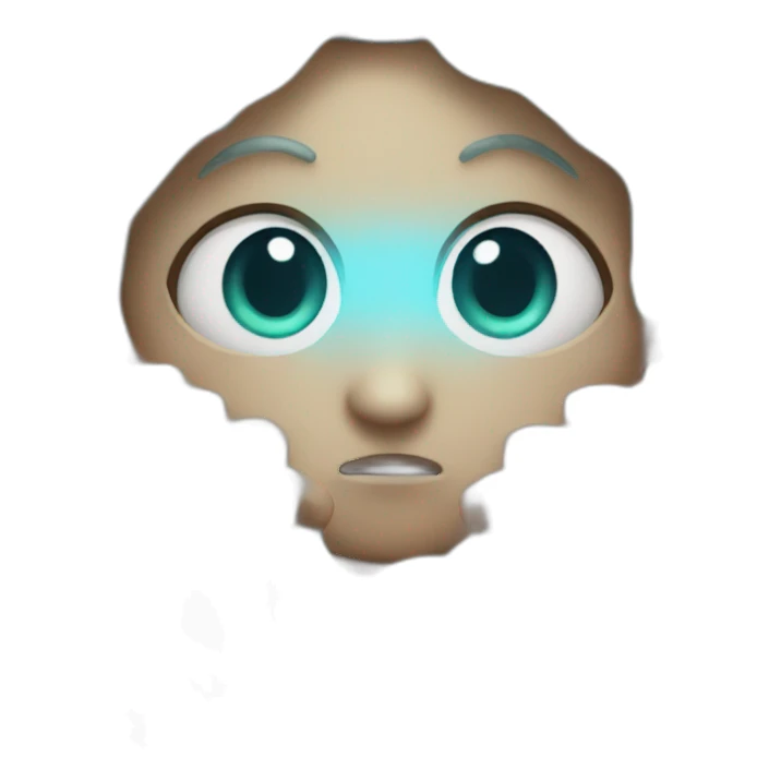 Cute kraken eyes close meditate sticker