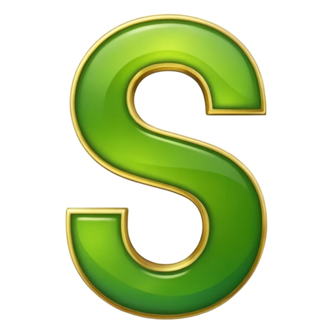 number three in golden and green shadows sticker