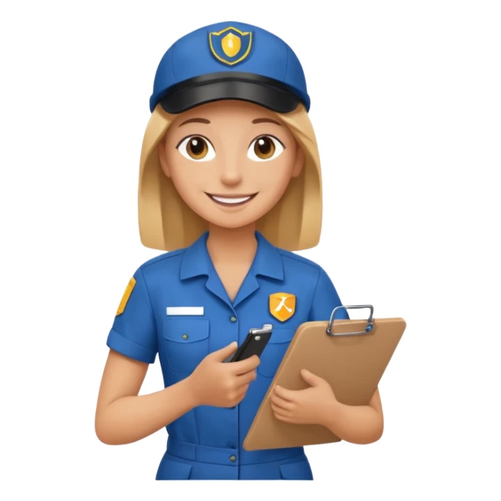 create a realistic emoji showing logistic service provider sticker