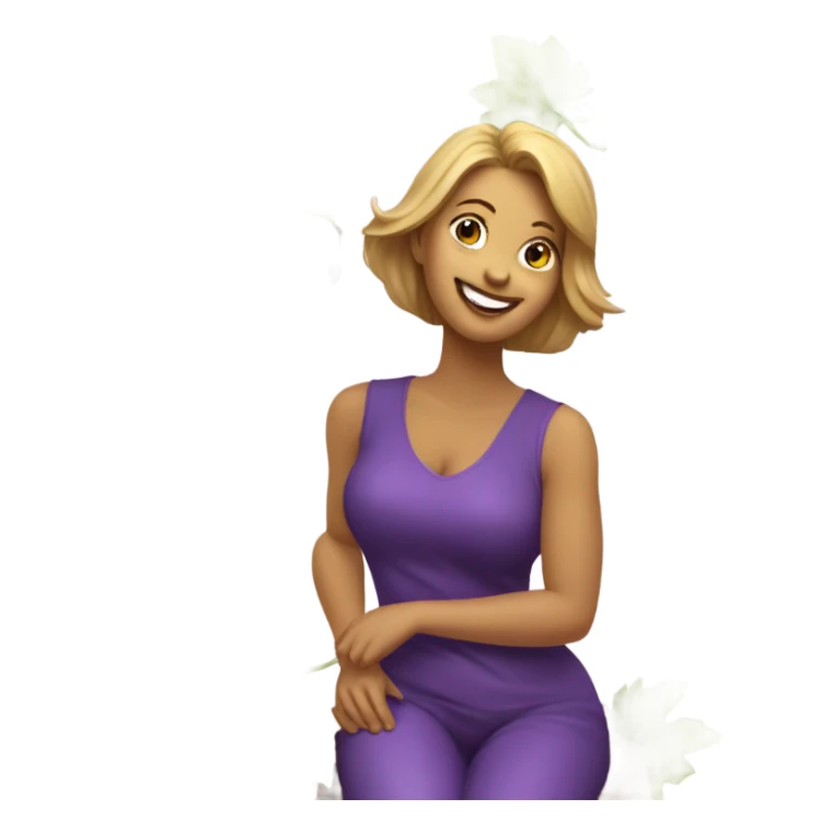 Purple grapes with lady on top  sticker