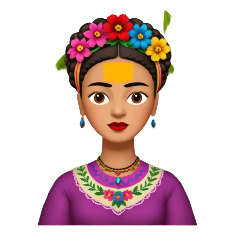 Frida Kahlo un garden sticker