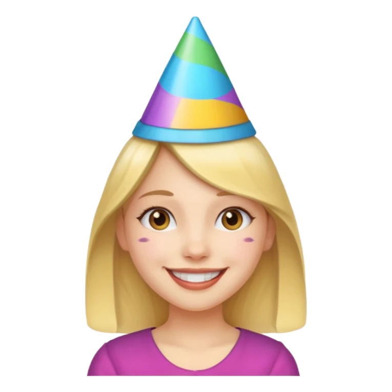 party hatted girl sticker