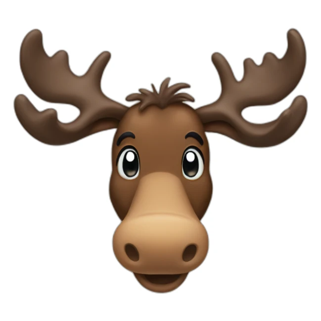 Mickey moose sticker