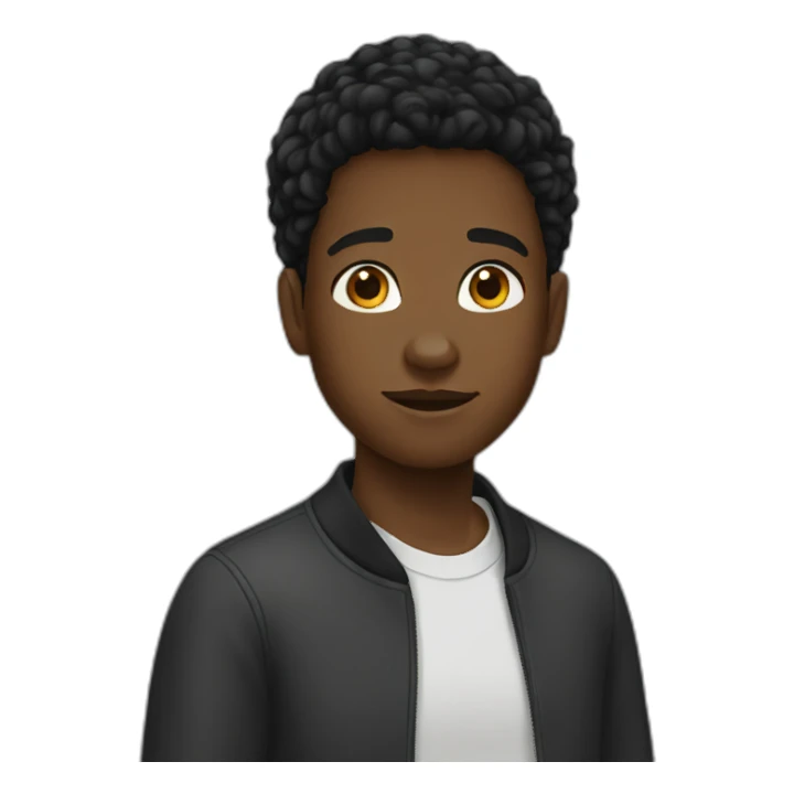 Black teenager sticker