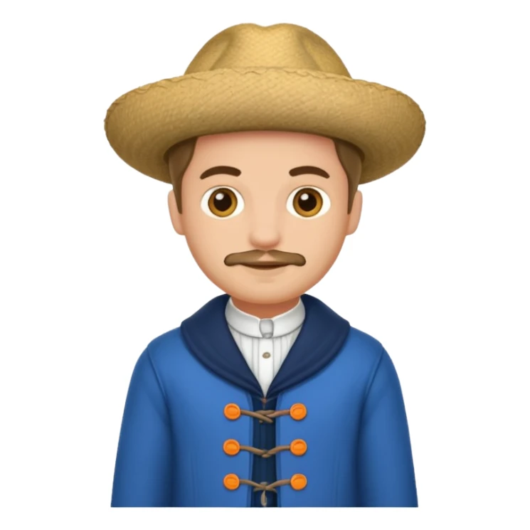 man with dutch clothing sticker