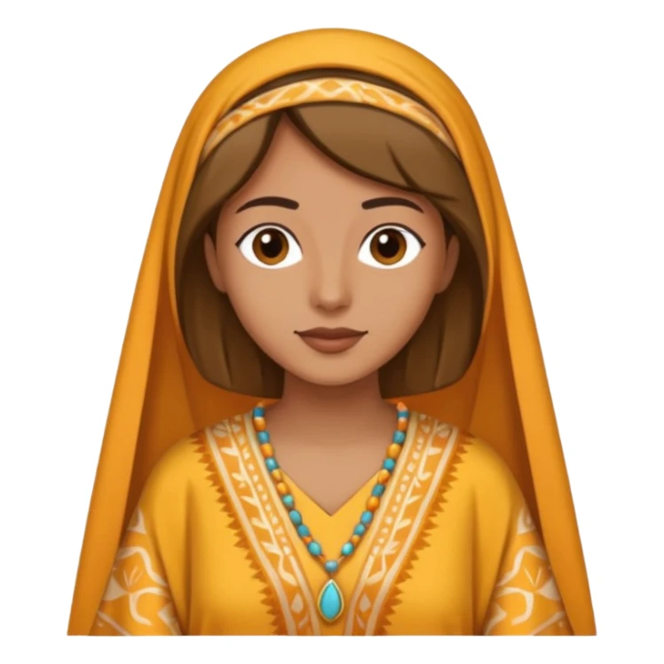 person wearing a caftan sticker