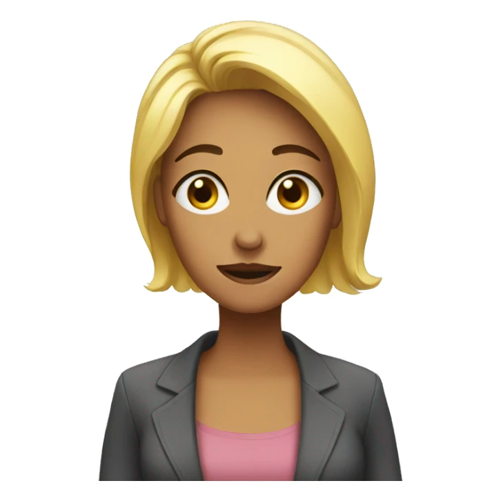 woman saying no sticker