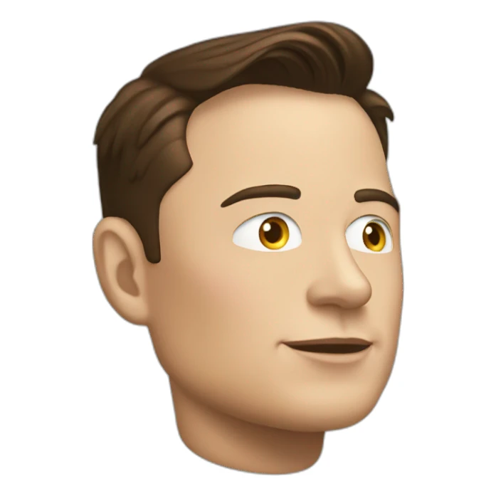 Elon musk in tesla sticker