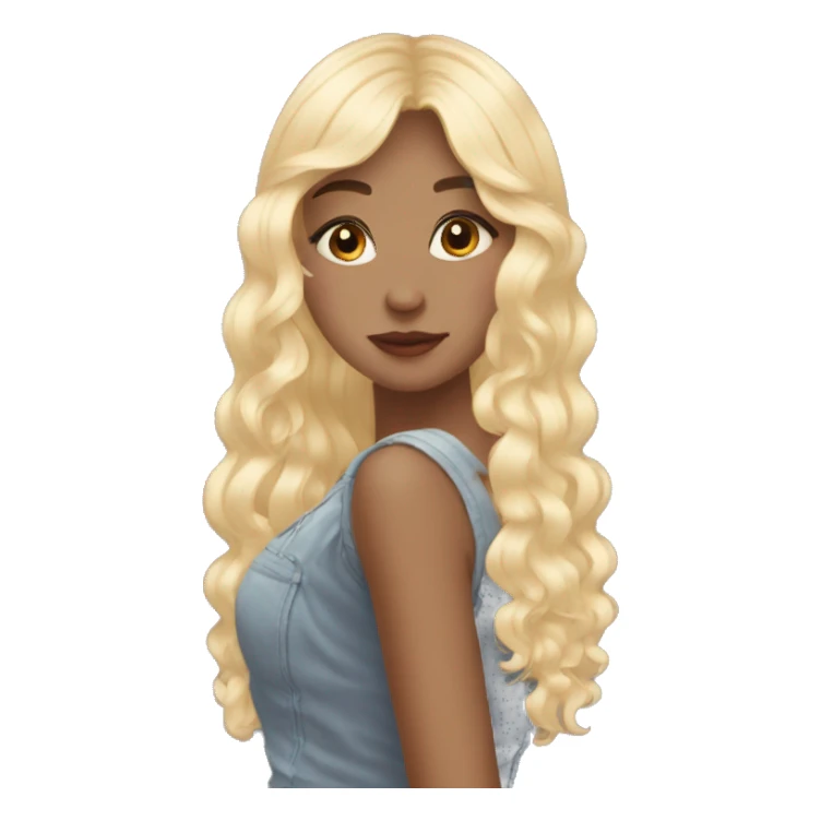 Blonde aesthetic girl ￼ sticker