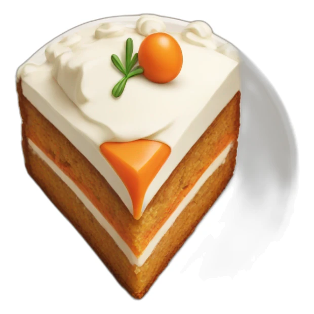 piece of carrot cake sticker